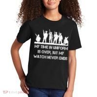 My Time In Uniform Is Over But My Watch Never Ends Army Kids T-Shirt thumb 2