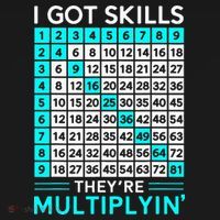 Math Teacher I Got Skills They're Multiplying Button thumb 1