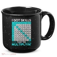 Math Teacher I Got Skills They're Multiplying 15oz Campfire Ceramic Mug thumb 0