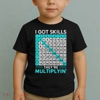 Math Teacher I Got Skills They're Multiplying Toddler T-Shirt thumb 2