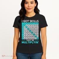 Math Teacher I Got Skills They're Multiplying Women's T-Shirt thumb 4