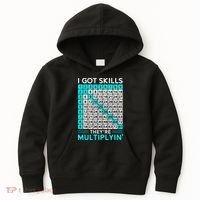 Math Teacher I Got Skills They're Multiplying Kids Hoodie thumb 0