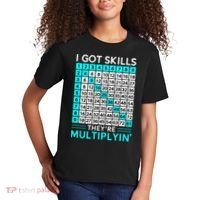 Math Teacher I Got Skills They're Multiplying Kids T-Shirt thumb 2