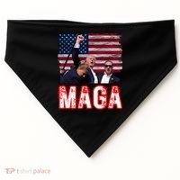 Maga Trump Iconic Fist Raised USA-Made Doggie Bandana thumb 0