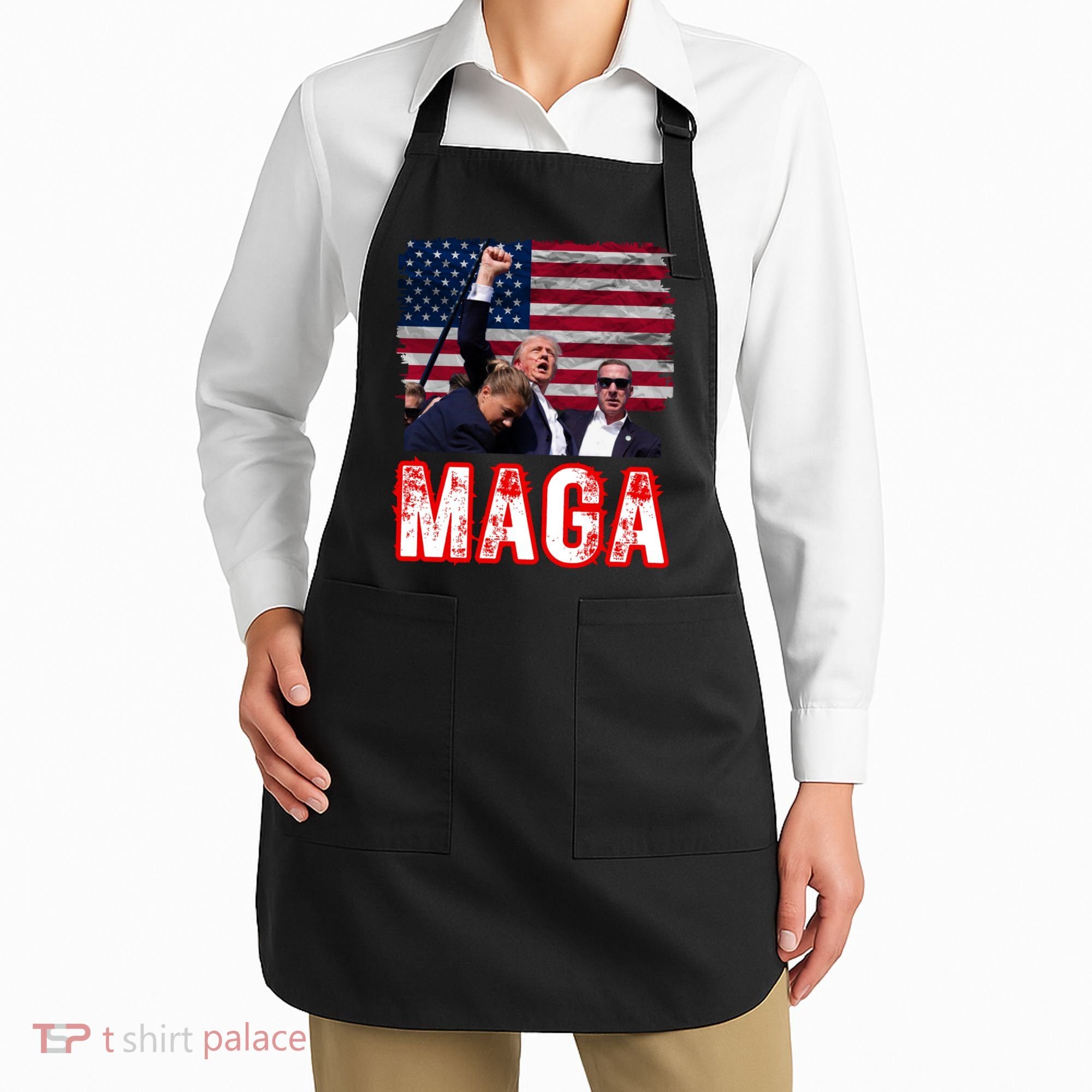 Maga Trump Iconic Fist Raised Apron