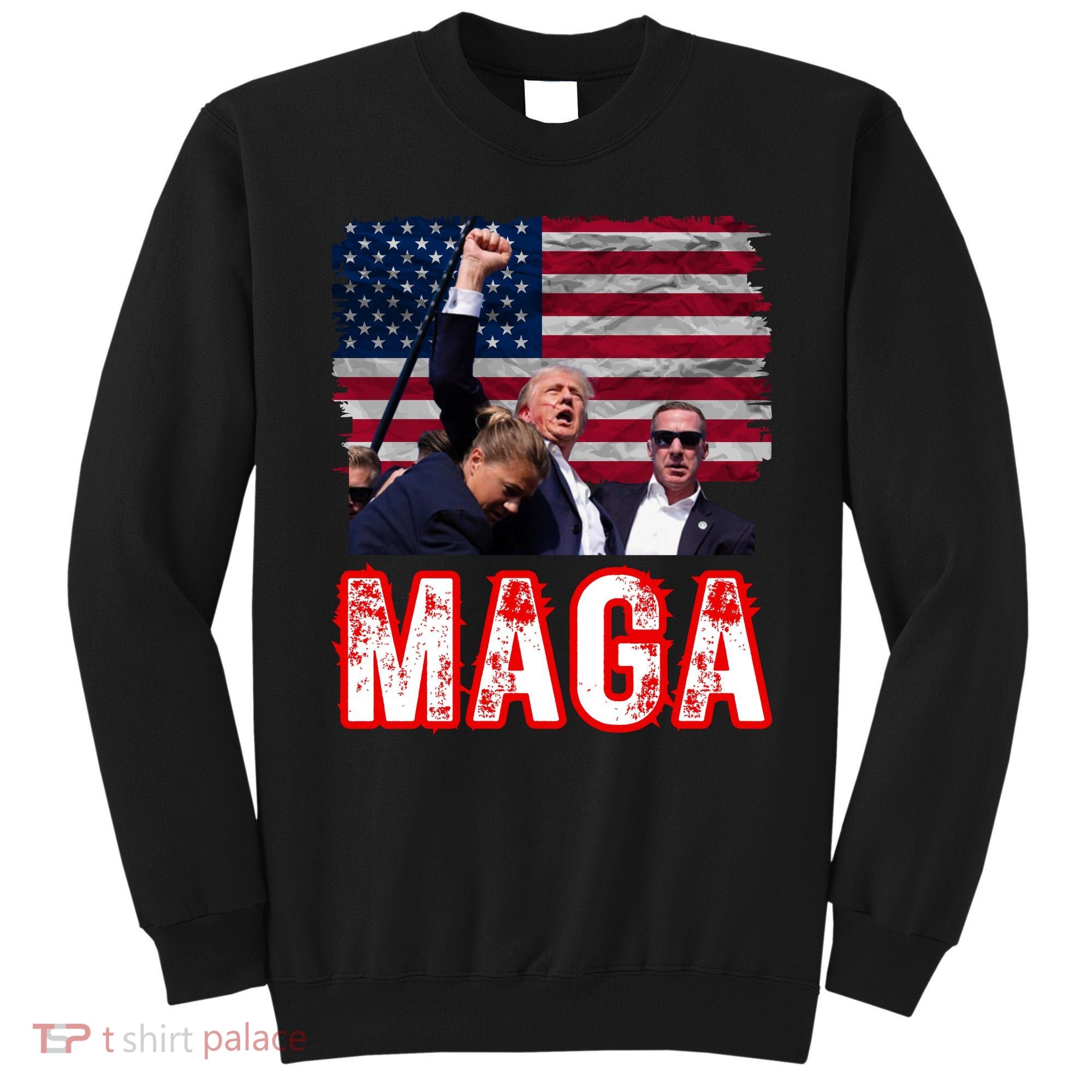 Maga Trump Iconic Fist Raised Sweatshirt