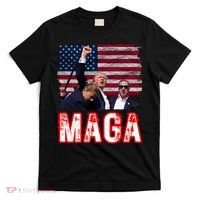 Maga Trump Iconic Fist Raised T-Shirt thumb 0