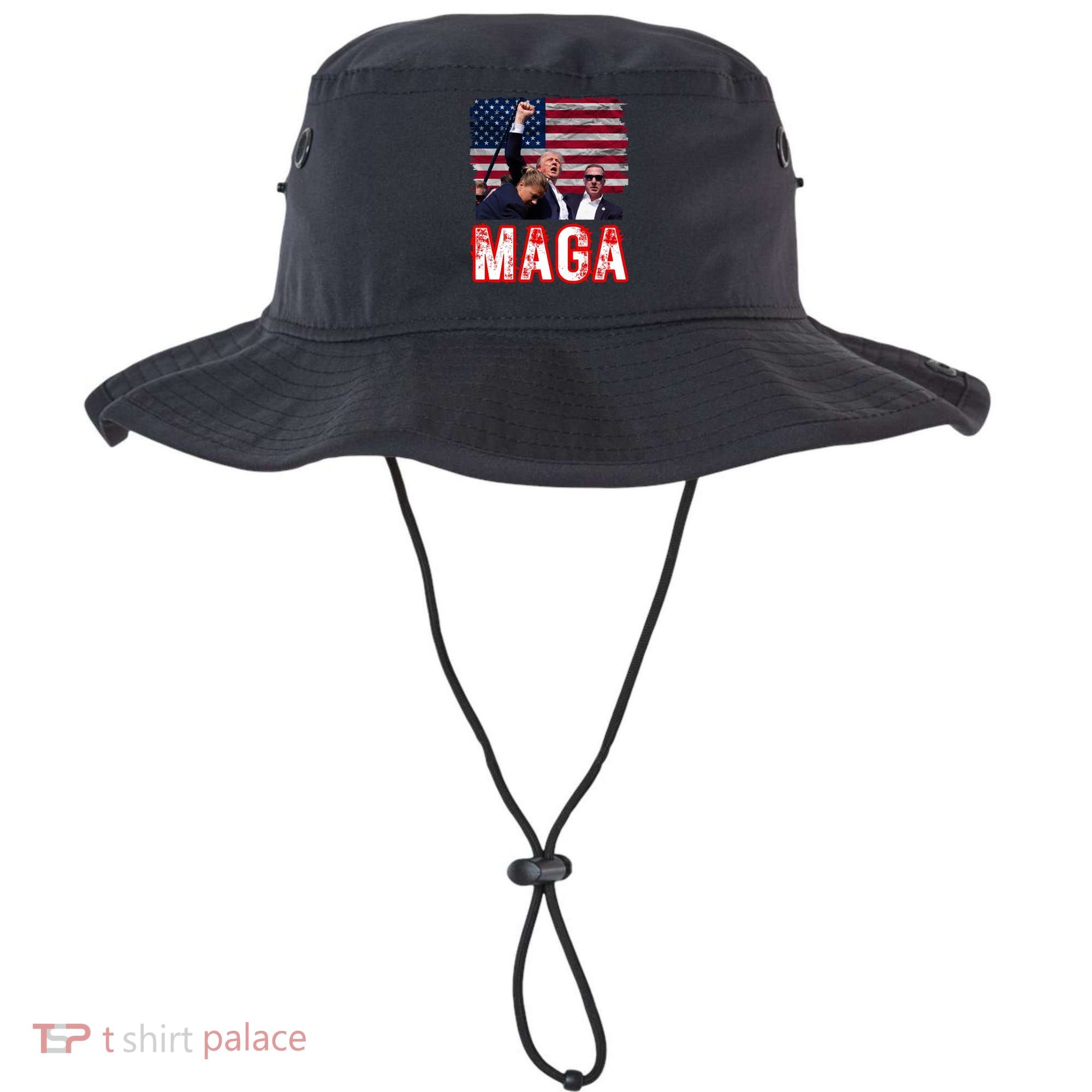 Maga Trump Iconic Fist Raised Bucket Hat