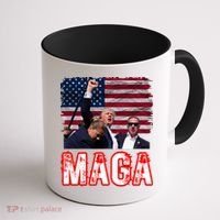 Maga Trump Iconic Fist Raised Coffee Mug thumb 1