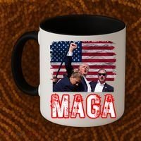 Maga Trump Iconic Fist Raised Coffee Mug thumb 2