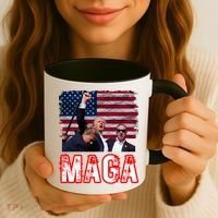 Maga Trump Iconic Fist Raised Coffee Mug thumb 3