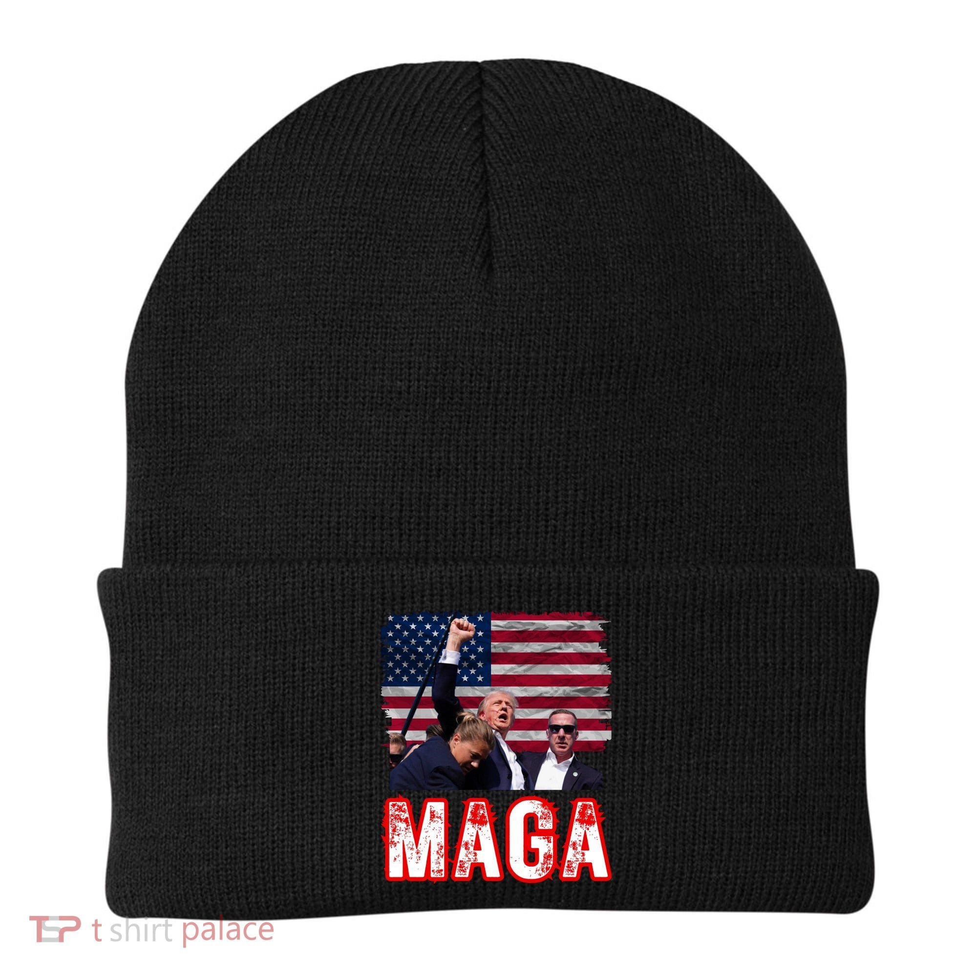 Maga Trump Iconic Fist Raised Beanie