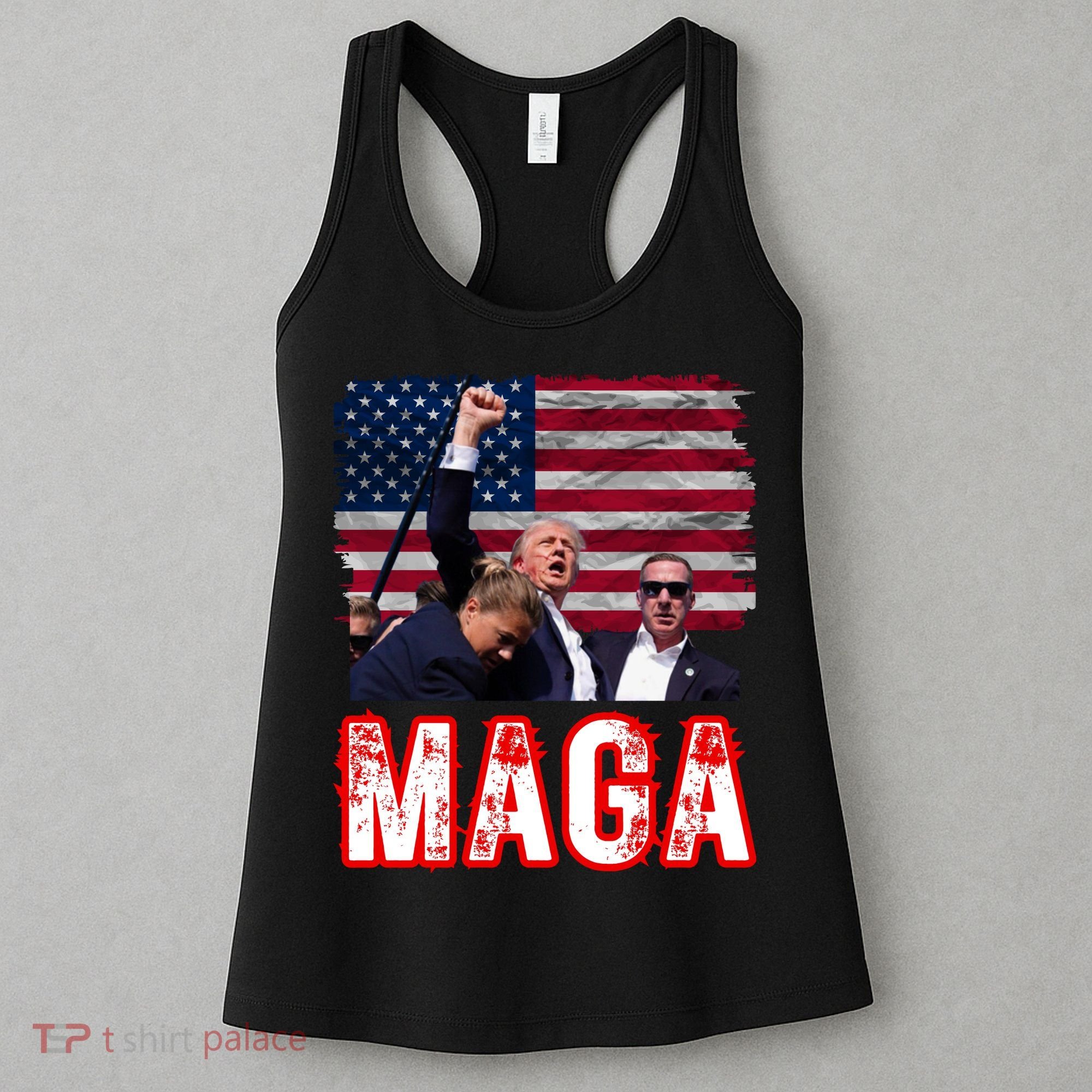 Maga Trump Iconic Fist Raised Women's Tank Top