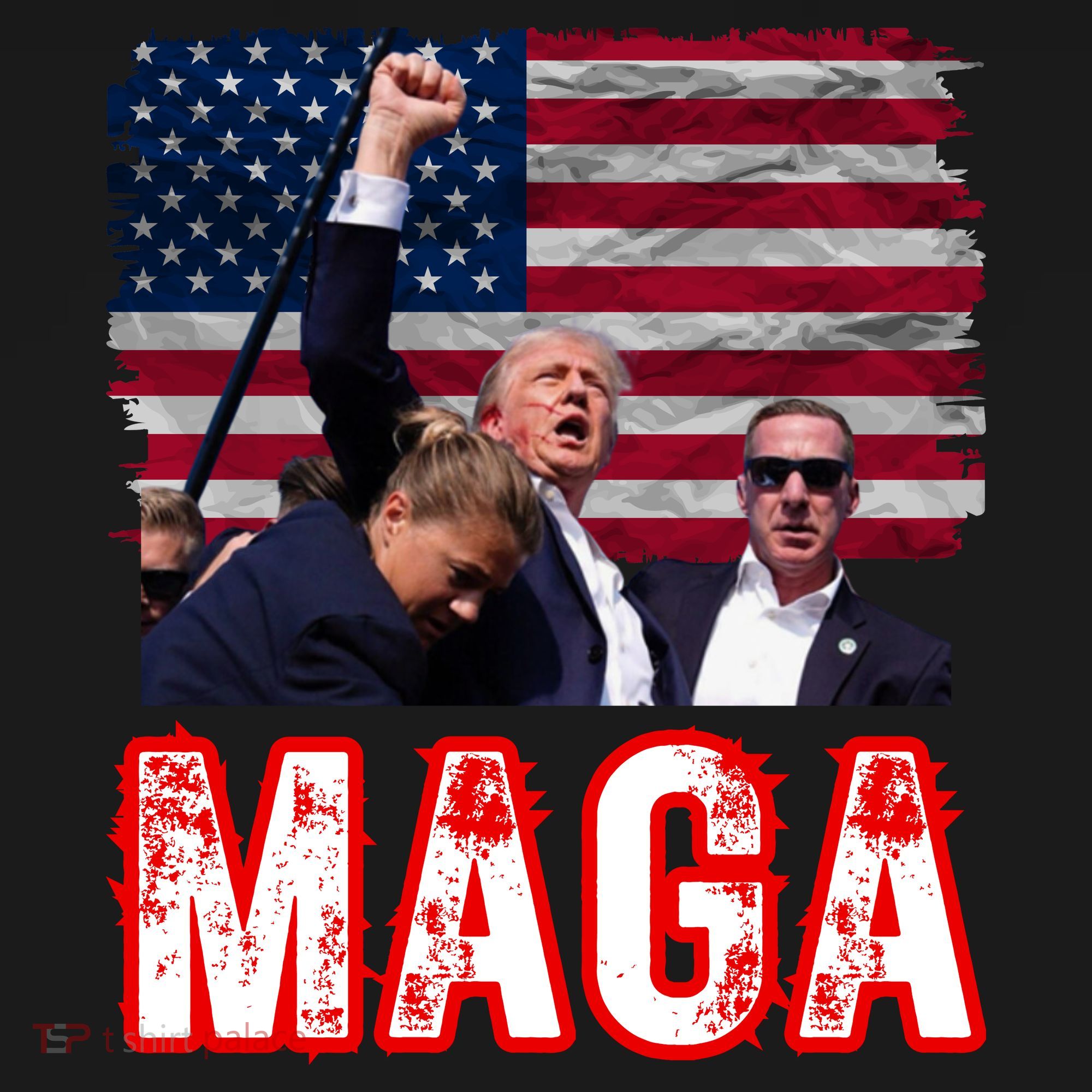 Maga Trump Iconic Fist Raised Women's Tank Top
