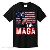 Maga Trump Iconic Fist Raised Kids T-Shirt thumb 0