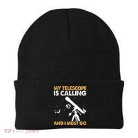 My Telescope Is Calling And I Must Go I Astronomy Beanie thumb 0