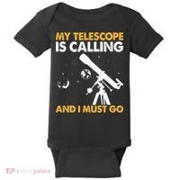 My Telescope Is Calling And I Must Go I Astronomy Baby Bodysuit thumb 0