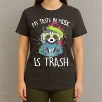 My Taste In Music Is Trash Hip Hop Hipster Raccoon T-Shirt thumb 4