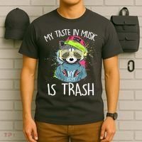 My Taste In Music Is Trash Hip Hop Hipster Raccoon T-Shirt thumb 6
