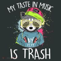 My Taste In Music Is Trash Hip Hop Hipster Raccoon T-Shirt thumb 7