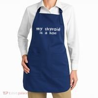 My Thyroid Is A Hoe Sarcastic Graves Disease Apron thumb 2