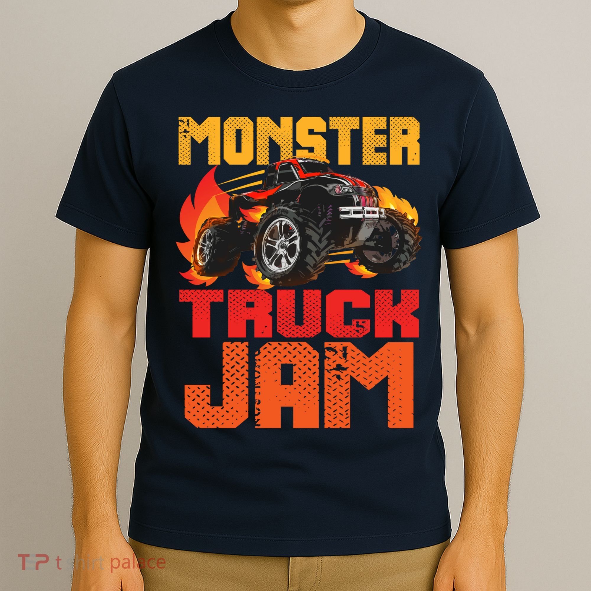 Monster Truck Jam Retro Huge Truck T-Shirt
