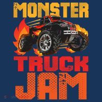 Monster Truck Jam Retro Huge Truck T-Shirt thumb 7