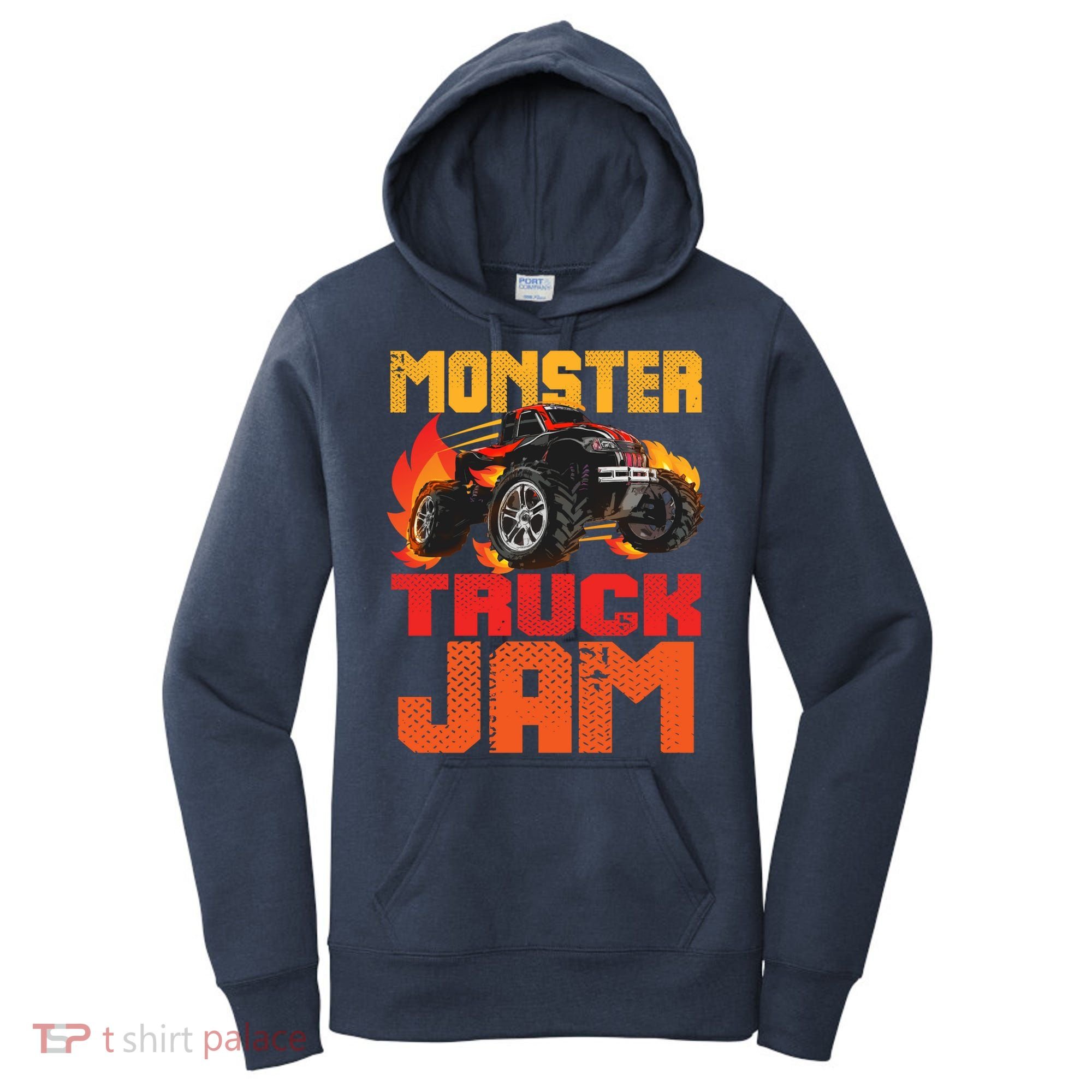 Monster Truck Jam Retro Huge Truck Women's Hoodie