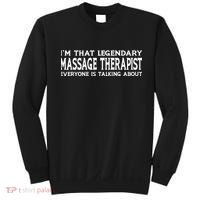 Massage Therapist Job Title Employee Funny Massage Therapist Sweatshirt thumb 0