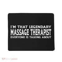 Massage Therapist Job Title Employee Funny Massage Therapist Mousepad thumb 0