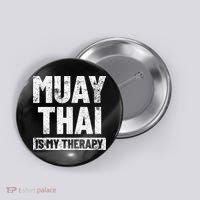 Muay Thai Kickboxing Thai Boxing Button thumb 0