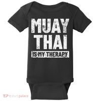 Muay Thai Kickboxing Thai Boxing Baby Bodysuit thumb 0