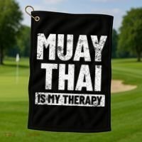 Muay Thai Kickboxing Thai Boxing Golf Towel thumb 1