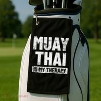 Muay Thai Kickboxing Thai Boxing Golf Towel thumb 2
