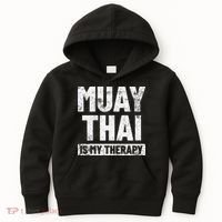 Muay Thai Kickboxing Thai Boxing Kids Hoodie thumb 0