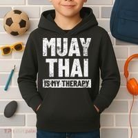 Muay Thai Kickboxing Thai Boxing Kids Hoodie thumb 2