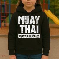 Muay Thai Kickboxing Thai Boxing Kids Hoodie thumb 3