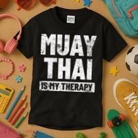 Muay Thai Kickboxing Thai Boxing Kids T-Shirt thumb 3