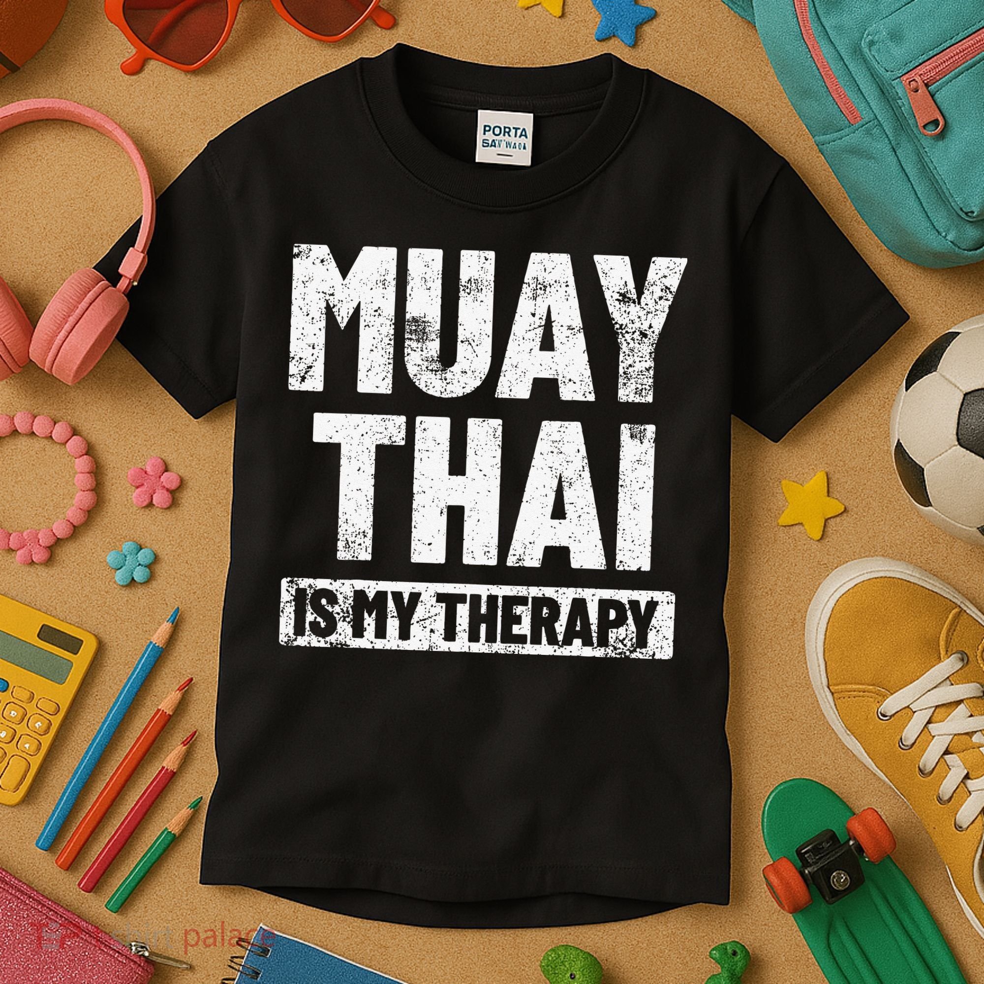 Muay Thai Kickboxing Thai Boxing Kids T-Shirt