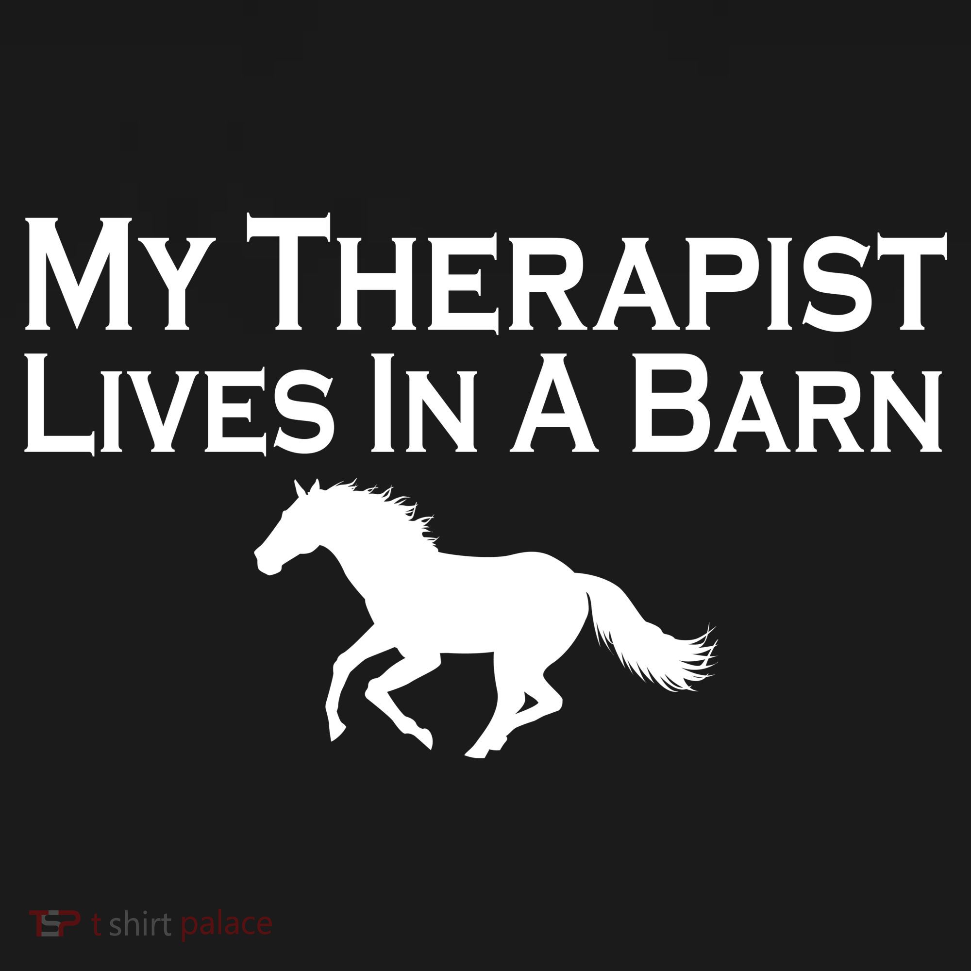 My Therapist Lives In A Barn Horse Lover Women's Tank Top
