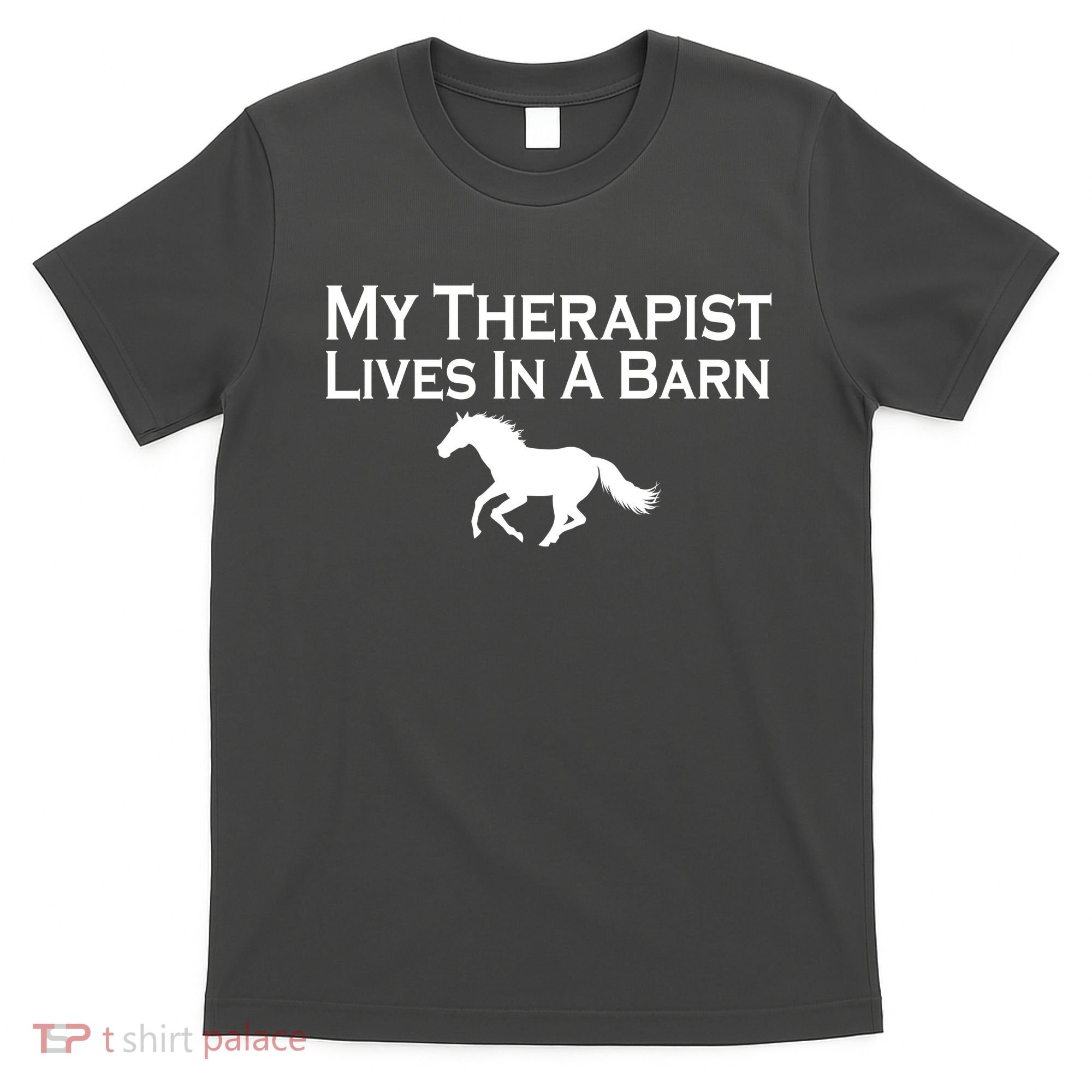 My Therapist Lives In A Barn Horse Lover T-Shirt