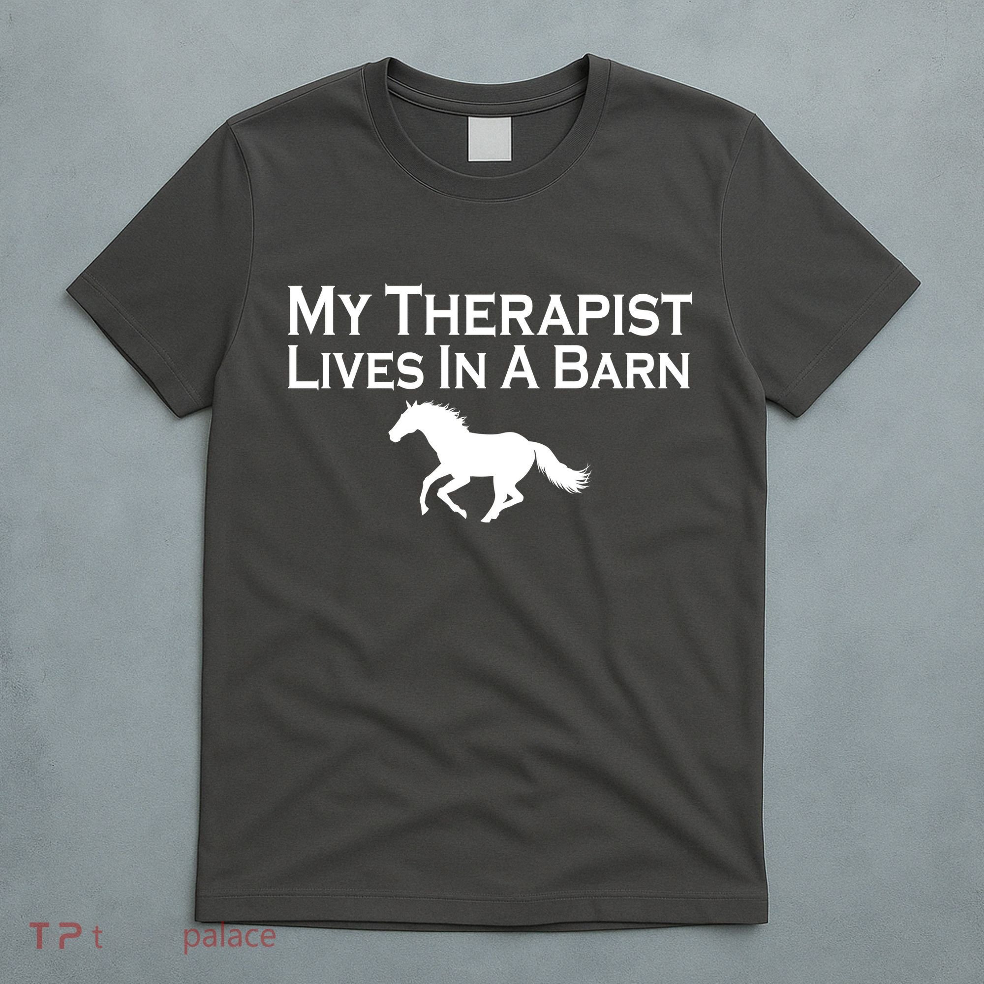 My Therapist Lives In A Barn Horse Lover T-Shirt