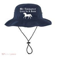 My Therapist Live In A Barn Funny Horse Bucket Hat thumb 0