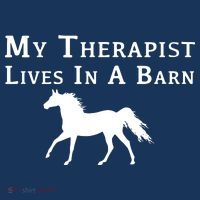 My Therapist Live In A Barn Funny Horse Women's Hoodie thumb 2