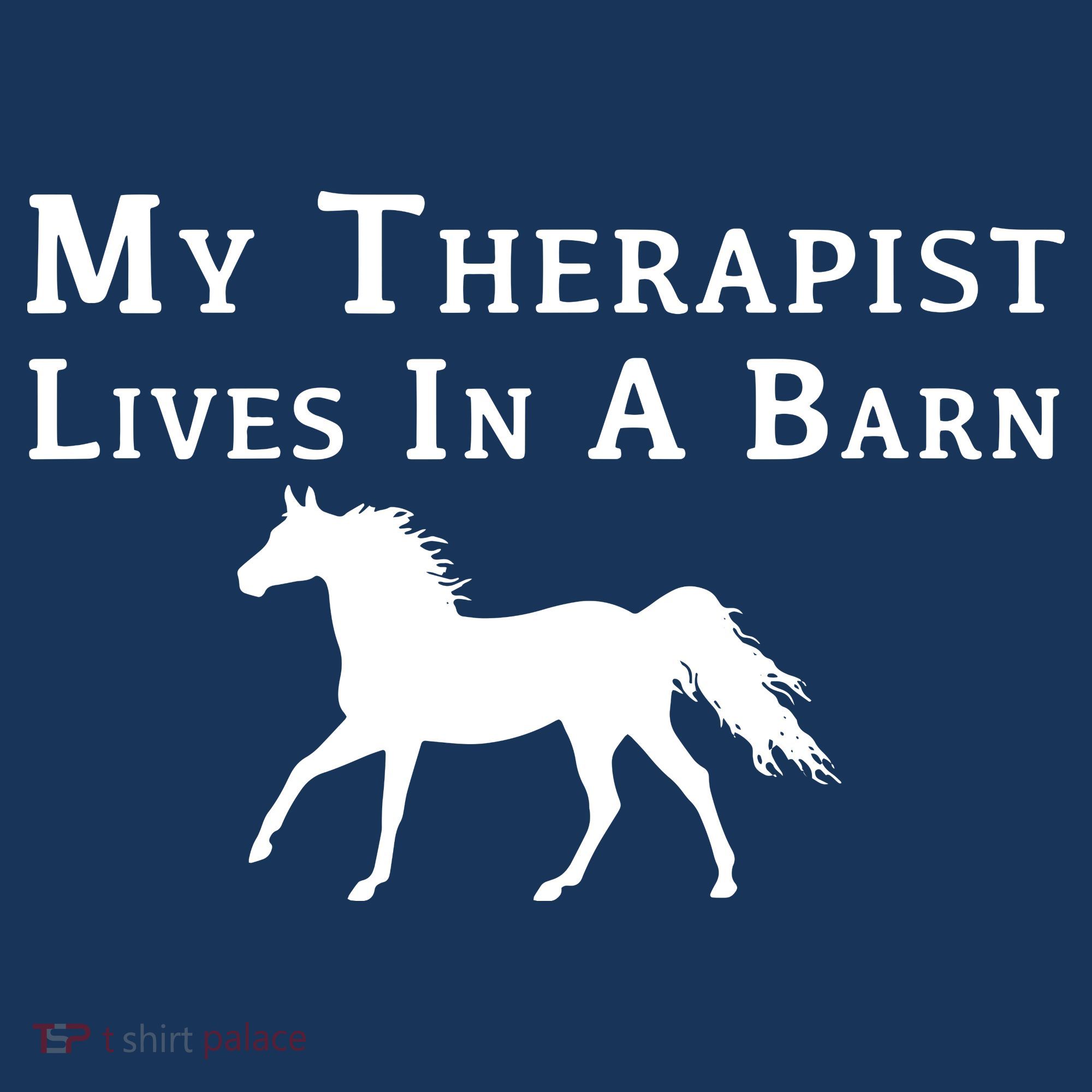 My Therapist Live In A Barn Funny Horse Women's Hoodie