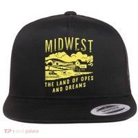 Midwest The Land Of Opes And Dreams Flat Bill Trucker Hat thumb 0