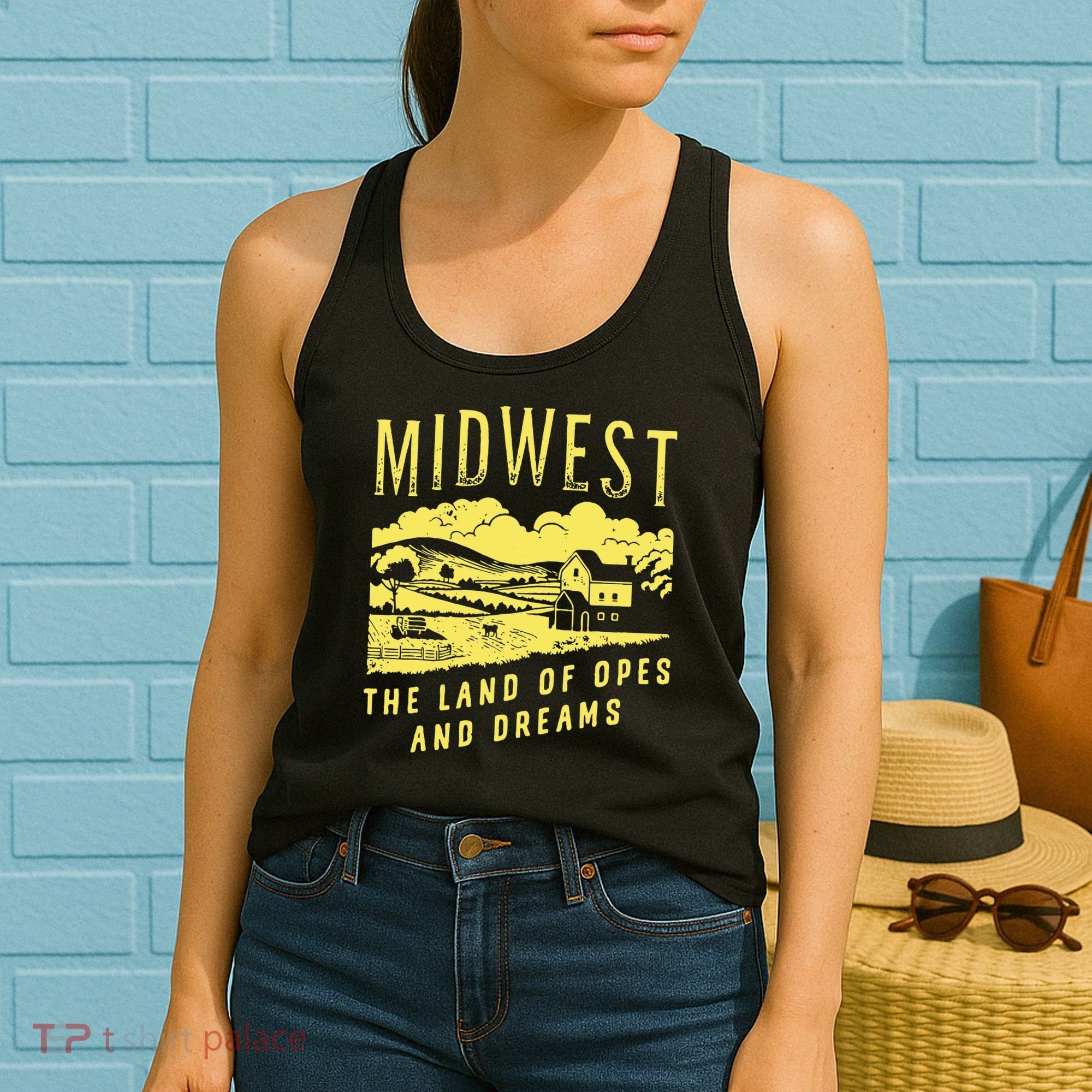 Midwest The Land Of Opes And Dreams Women's Tank Top