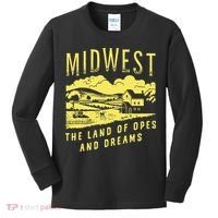 Midwest The Land Of Opes And Dreams Kids Long Sleeve Shirt thumb 0