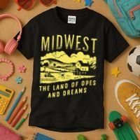 Midwest The Land Of Opes And Dreams Kids T-Shirt thumb 3
