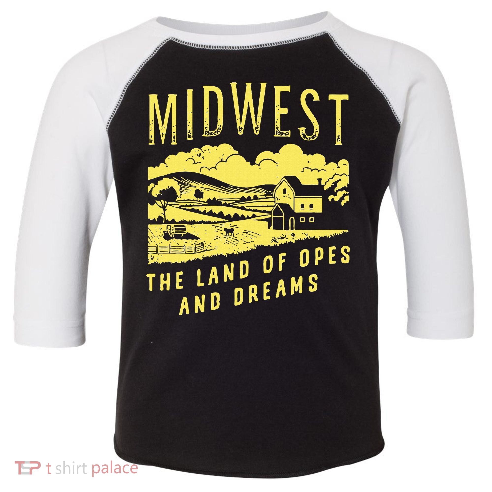 Midwest The Land Of Opes And Dreams Toddler Fine Jersey T-Shirt